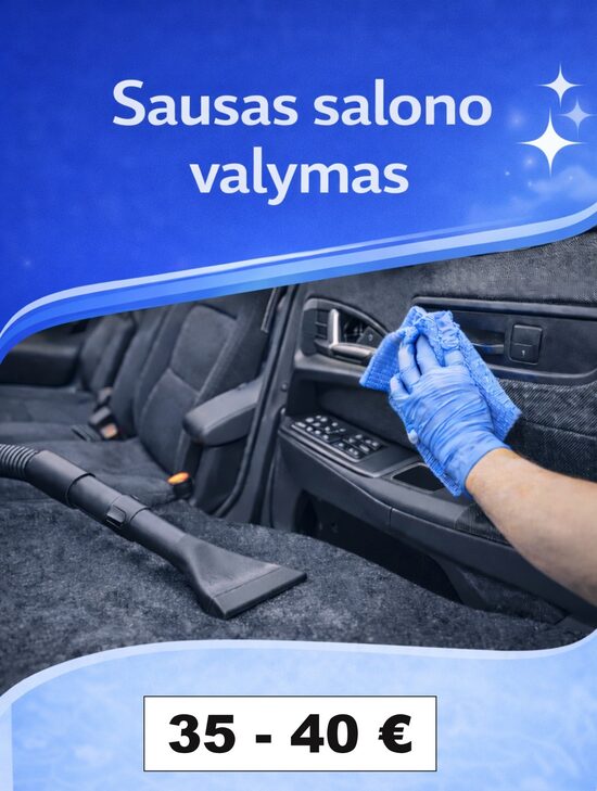 Sausas salono valymas